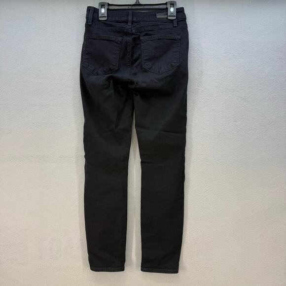Paige Jeans Women's 24 (0) Black Verdugo Ultra Skinny Preppy Normcore Skater - Picture 2 of 16